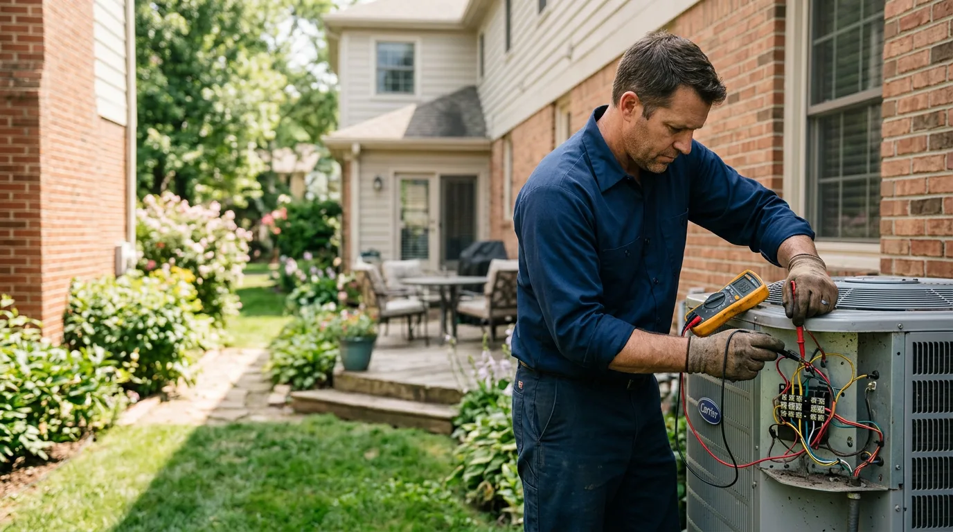 HVAC technician working near Tony, WI
